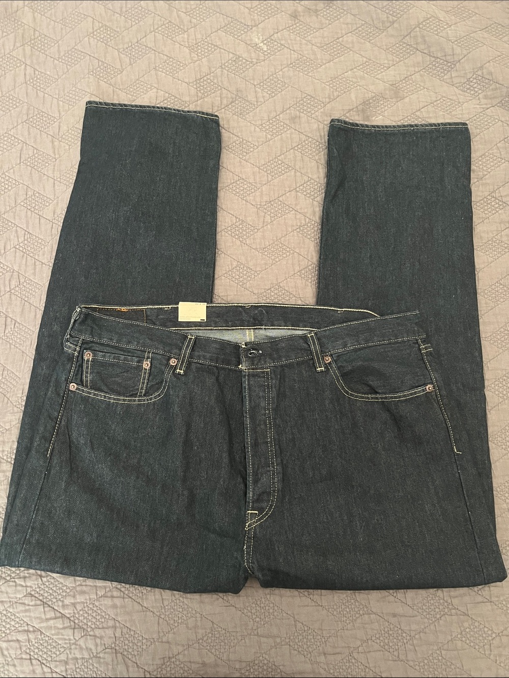 NWT Levi’s men’s 501 Dark Blue Straight-Leg Jeans 40x30